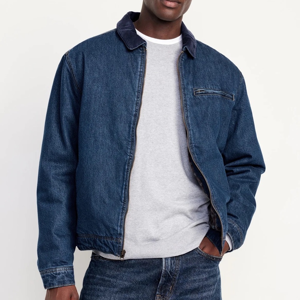 Old Navy Flannel Lined Jean Jacket